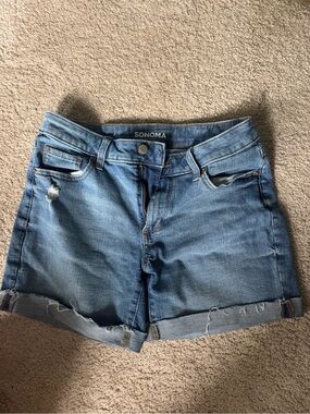 Sonoma Light Wash Distressed Denim Shorts